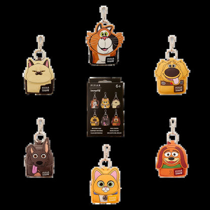 Pixar-Inspired Dogs and Cats Mini Backpack Keychain Charm - Blind Box Collection