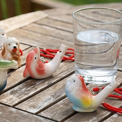12 Ceramic Bird Whistles for Water Play and Bathing Fun - Ideal Birthday and Easter Gifts