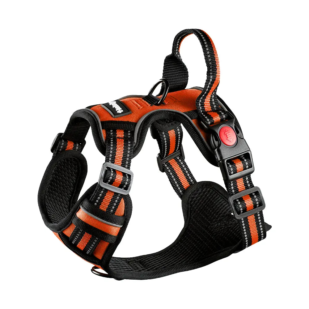 Premium Adjustable Dog Vest Harness and Leash Set for Medium to Large Dogs - Quick Fit, Escape-Proof Design with Padded Comfort Neck Plate and Plush Corduroy Fabric